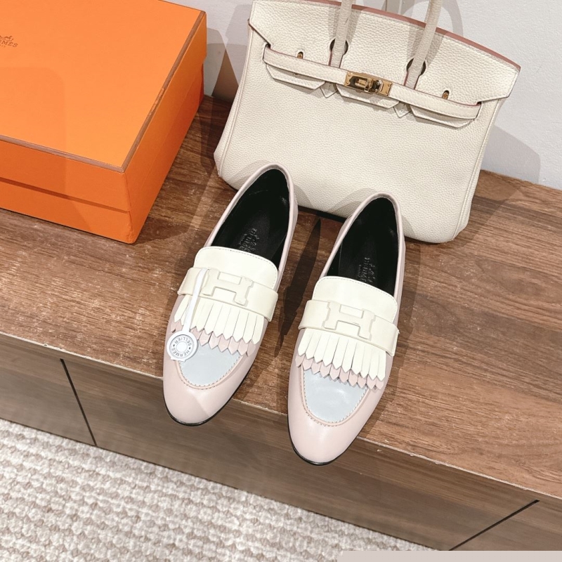 H**mes leather shoes